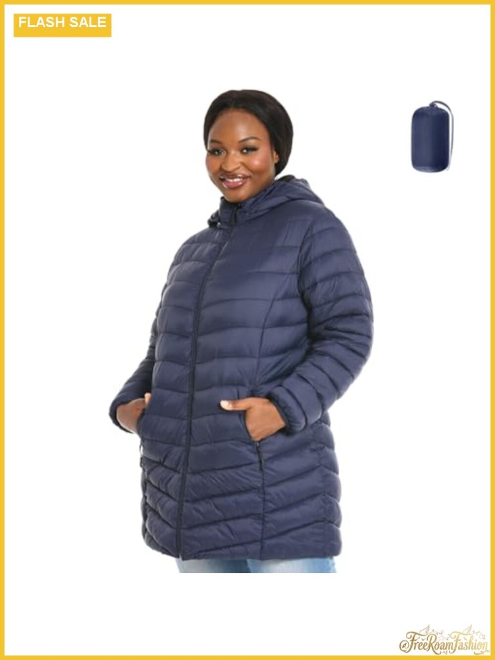 Plus Size Packable Puffer Jacket Lightweight Winter Coat 1X-6X